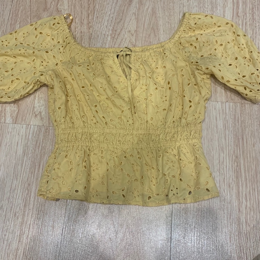 Abercrombie Yellow Top